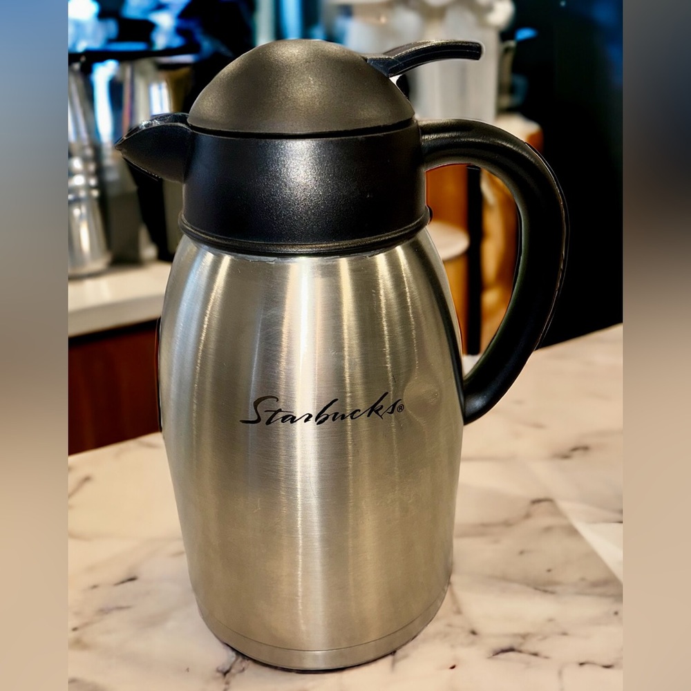 Vintage Starbucks Steel Barista Carafe - 8 Cup